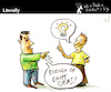 Cartoon: Literally (small) by PETRE tagged ideas,light,discussion