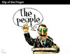 Cartoon: SLIP OF THE FINGER (small) by PETRE tagged people politicians