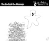 Cartoon: The Body of the Message (small) by PETRE tagged message,phantom,nachricht