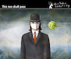 Cartoon: This too shall pass (small) by PETRE tagged covid19,secondwave,pandemic,coronavirus,magritte