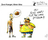 Cartoon: Zero Hunger - Idem Idea (small) by PETRE tagged food,nutrition,injustice