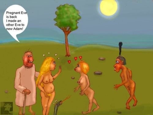Cartoon: Eve loves Eve (medium) by Hezz tagged eve,eden