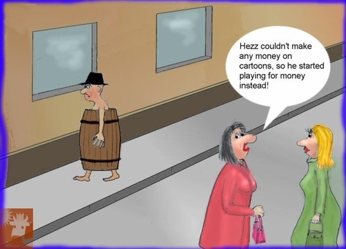 Cartoon: Play for money (medium) by Hezz tagged economy