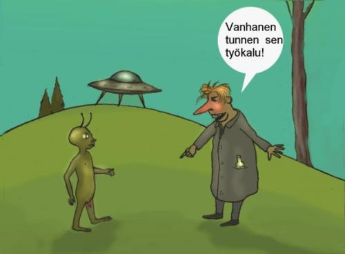Cartoon: Prime Vanhanen? (medium) by Hezz tagged vanhanen,työkalu