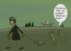 Cartoon: Alien company (small) by Hezz tagged dog,aliens,ufo,toughts