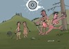 Cartoon: How the target was invented (small) by Hezz tagged target