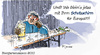 Cartoon: Euro-Schutzschirm (small) by Peter Knoblich tagged schutzschirm rettungsschirm euro merkel krise schirm bier sommer regen bayern