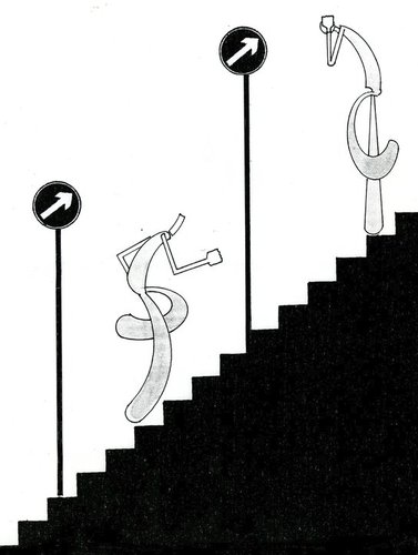 Cartoon: maybe you go the wrong way (medium) by tetik tagged maybe,you,go,the,wrong,way