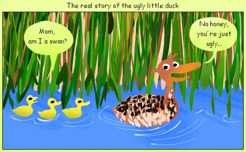 Cartoon: The ugly duckling (medium) by andriesdevries tagged ugly,duckling,duck