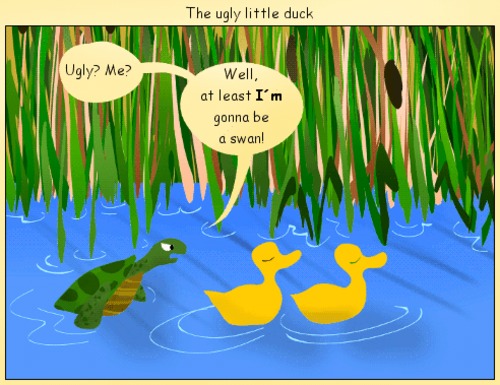 Cartoon: The ugly duckling 2 (medium) by andriesdevries tagged ugly,duckling,duck,turtle