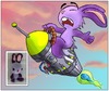 Cartoon: Rocket bunny (small) by andriesdevries tagged rocket,bunny