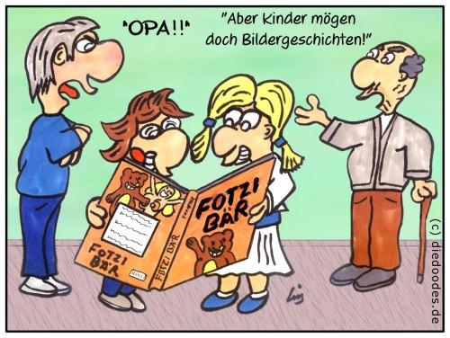 Cartoon: Wenn Opa Schenkt (medium) by cvhmedia tagged rentner,unanständig,fotzi,bär