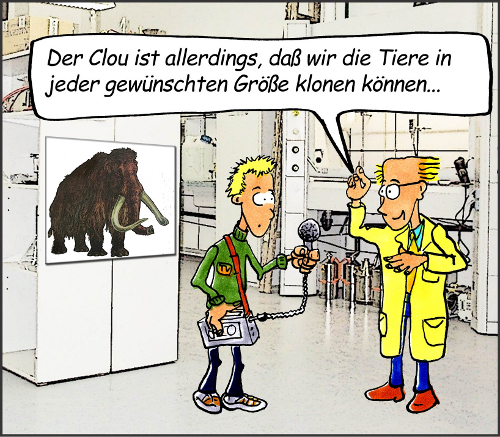 Cartoon: Mimmuts (medium) by Matthias Stehr tagged weihnachten,klonieren,gentechnik