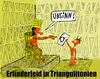 Cartoon: Erfinderleid in Triangulitonien (small) by Matthias Stehr tagged science,wissenschaft