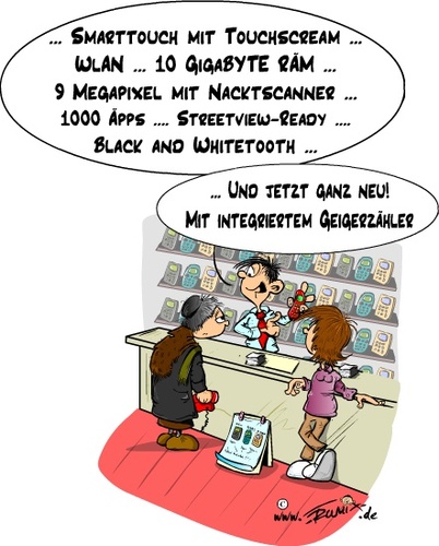 Cartoon: Abgehängt (medium) by Trumix tagged seniorenhandy,handy,iphone,smartphone,natel,telefon,senioren,moderne,technik,trummix