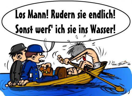 Cartoon: Arbeitsteilung (medium) by Trumix tagged manager,motivation,führungsstil,chef,arbeitsteilung