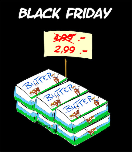 Cartoon: Black Friday (medium) by Trumix tagged blackfriday,butter,angebote,schnaepchen,blackfriday,butter,angebote,schnaepchen