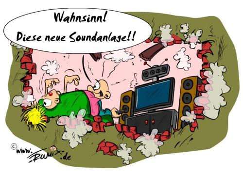 Cartoon: Feel the music (medium) by Trumix tagged sound,musik,subwoover,lärm,mp3
