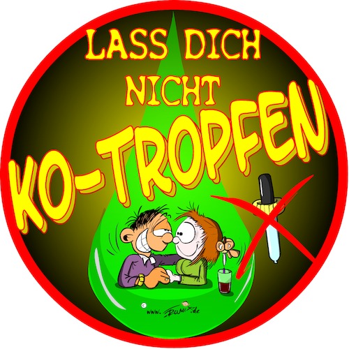 Cartoon: KO-Tropfen (medium) by Trumix tagged ko,tropfen,extasy,drogen,party,disko,disco,ko,tropfen,extasy,drogen,party,disko,disco