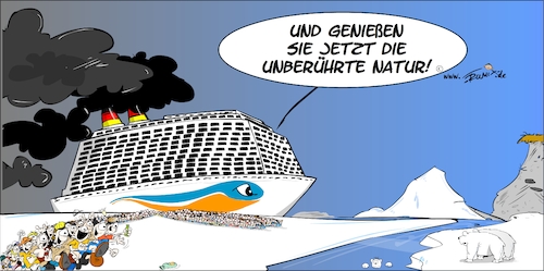 Cartoon: Kreuzfahrt in die Antarktis (medium) by Trumix tagged kreuzfahrt,antarktis,tourismus,massentourismus,natur,nature,eis,unberührt,kreuzfahrt,antarktis,tourismus,massentourismus,natur,nature,eis,unberührt