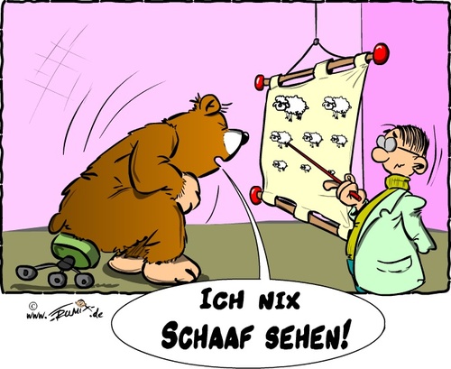 Cartoon: Neulich beim Augenarzt (medium) by Trumix tagged augenarzt,optiker,brille,trummix