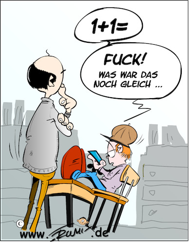 Cartoon: Rechenschwaeche bei Schuelern (medium) by Trumix tagged defizite,lesen,rechnen,schuelern,rechenschwaeche,schule,defizite,lesen,rechnen,schuelern,rechenschwaeche,schule