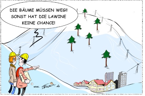 Cartoon: Schneelawine in Gefahr (medium) by Trumix tagged gefahr,schneelawinen,schnee,alpen,natur,bäume,abholzung,berge,schneebrett,lawine,abgang,tourismus,ski,skifahren,skitourismus,sport,gefahr,schneelawinen,schnee,alpen,natur,bäume,abholzung,berge,schneebrett,lawine,abgang,tourismus,ski,skifahren,skitourismus,sport