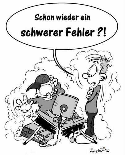 Cartoon: Schwerer Fehler im Programm (medium) by Trumix tagged fehler,error,pc,computer,applications,anwendung,xp,windows,trummix,computerfehler