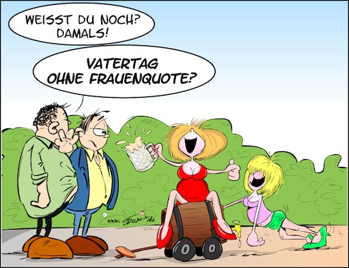 Cartoon: Vatertag (medium) by Trumix tagged vatertag,bollerwagen,muttertag,christihimmelfahrt,männer,vater,vatertag,bollerwagen,muttertag,christihimmelfahrt,männer,vater