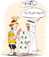 Cartoon: Du wolle Bier ? (small) by Trumix tagged alkoholverbot,katar,qatar,wm,fussballmeisterschaft,wm2022