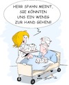 Cartoon: Entlastung der Pflegekräfte (small) by Trumix tagged gesundheitsministers,jens,spahn,entlastung,pflegekräfte,gesundheitssystem