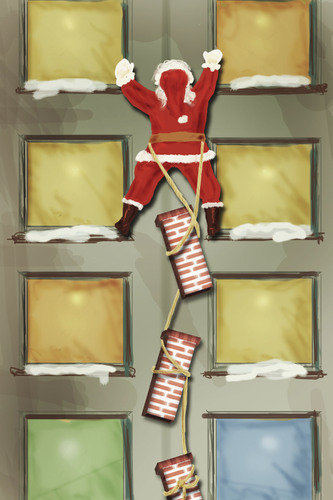 Cartoon: Merry Christmas (medium) by gartoon tagged christmas,santa