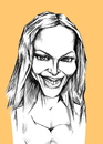 Cartoon: Angelina (small) by gartoon tagged actress,artist,famous,people