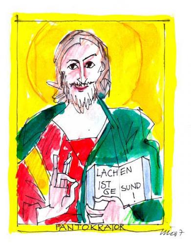 Cartoon: patokrator (medium) by NIL auslaender tagged johannes,evangelium
