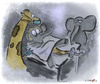 Cartoon: die Geburt (small) by darkoarts tagged tiere,animal,elefant,geburt