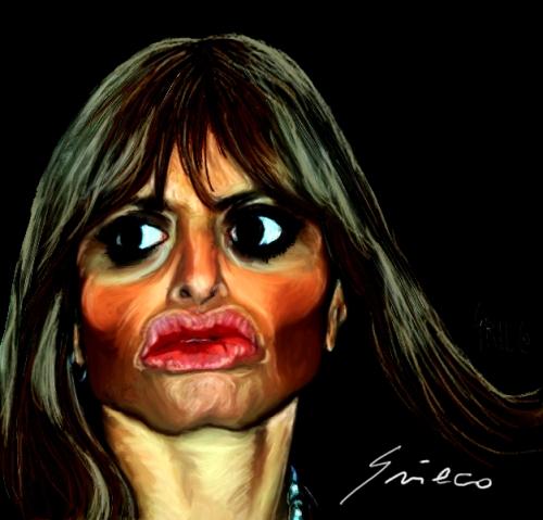 Cartoon: Alessandra MUSSOLINI (medium) by Grieco tagged grieco,mussolini