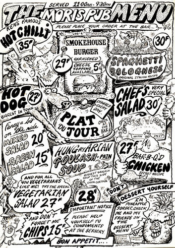 Cartoon: Cartoon menu (medium) by Nick Lyons tagged menu,cartoon