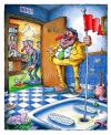 Cartoon: French loo 2 (small) by Nick Lyons tagged golf french loo sport wc toilet toilette france bar cafe joke