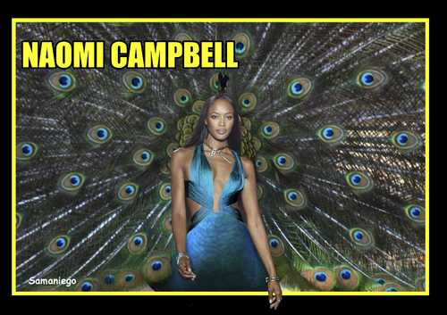 Cartoon: Naomi Campbell (medium) by samaniego tagged naomicampbell,modelos,famosas,mujeres