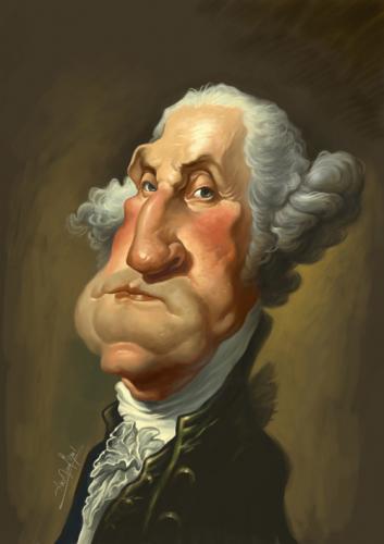 Cartoon: George Washington (medium) by Amir Taqi tagged president,usa,george,washington