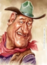 Cartoon: John Wayne (small) by Amir Taqi tagged john,wayne