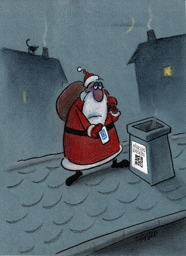 Cartoon: check in (medium) by Petra Kaster tagged weihnachten,corona,coronaweihnachten,coronaweihnachtsmann,checkin,impfnachweis,impfausweis,impfstatus,bescherung,schnutzmaßnahmen,infektionsschutz,luccaapp,ccoronaapp,vaccine,boosterimpfung,boosten,weihnachten,corona,coronaweihnachten,coronaweihnachtsmann,checkin,impfnachweis,impfausweis,impfstatus,bescherung,schnutzmaßnahmen,infektionsschutz,luccaapp,ccoronaapp,vaccine,boosterimpfung,boosten