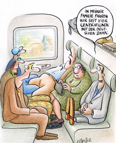 Cartoon: deutsche Bahn (medium) by Petra Kaster tagged evolution,genetik,vererbung,kontaktverhalten,zugreisen,nahverkehr,öffentlicher,verkehrspolitik,bahn,deutsche,db,db,deutsche bahn,verreisen,reise,reisen,urlaub,transport,verkehr,verkehrspolitik,nahverkehr,zugreisen,zug,züge,kontaktverhalten,abteil,vererbung,familie,tradition,genetik,evolution,beine,rudimente,rudiment,verkümmert,laufen,deutsche,bahn