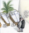 Cartoon: einliegerzuschlag (small) by Petra Kaster tagged totsterben bestattungen bestattungsrituale singlereisen aktionsangebote sparen