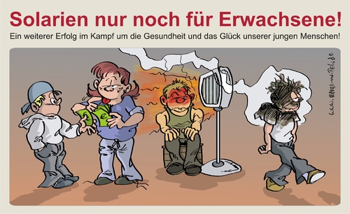 Cartoon: Jugend noch besser geschützt! (medium) by Marcel und Pel tagged sonnenstudio,solarium,solariumsverbot,jugendliche,minderjährige,jugendschutz,gesundheitsschutz,entmündigung,bevormundung,verbotsolympiade,verbotsolympiade,bevormundung,entmündigung,gesundheitsschutz,jugendschutz,minderjährige,jugendliche,solariumsverbot,sonnenstudio