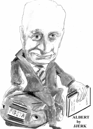 Cartoon: Albert (medium) by jjjerk tagged ford,albert,cartoon,caricature,sales,tie,ireland,irish,car