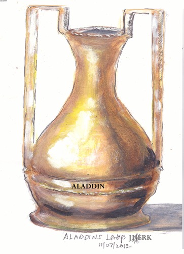 Cartoon: D o not rub (medium) by jjjerk tagged lamp,aladdin,magic,arabia,fable