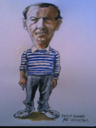 Cartoon: Philip (medium) by jjjerk tagged stripes,art,painter,irish,dublin