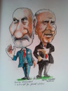 Cartoon: David and Martin (small) by jjjerk tagged david norris martin mcguinness election president ireland