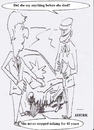 Cartoon: Did she say anything ? (small) by jjjerk tagged crash joke cartoon caricature car wife window broken